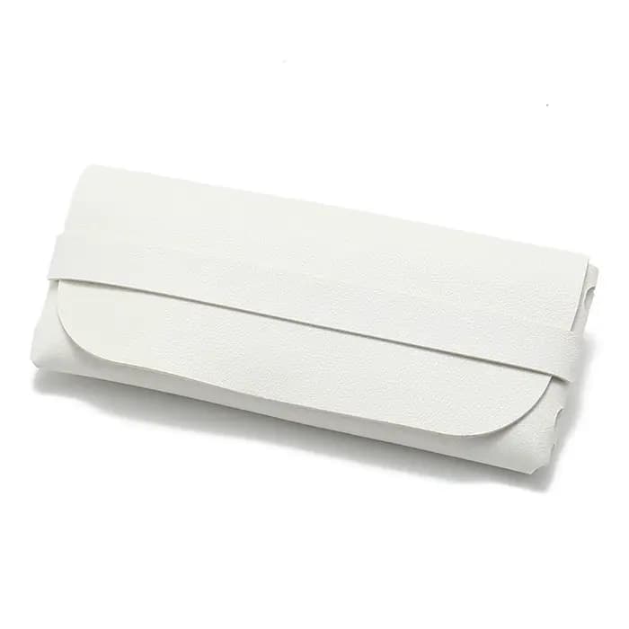 Étuis à lunettes en cuir souple et élégant noir et blanc – Sacs de protection