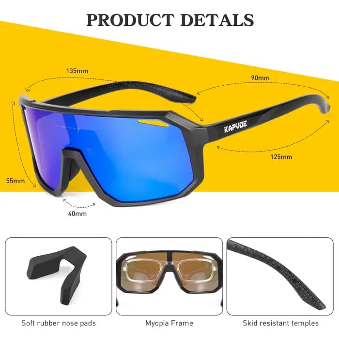 Kapvoe lunettes de soleil photochromiques vtt