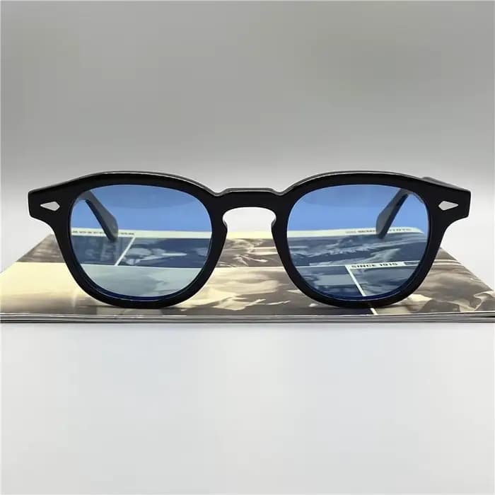 Johnny Depp Lemtosh lunettes de soleil polarisées pour hommes et femmes luxe rétro mode acétate cadre bleu
