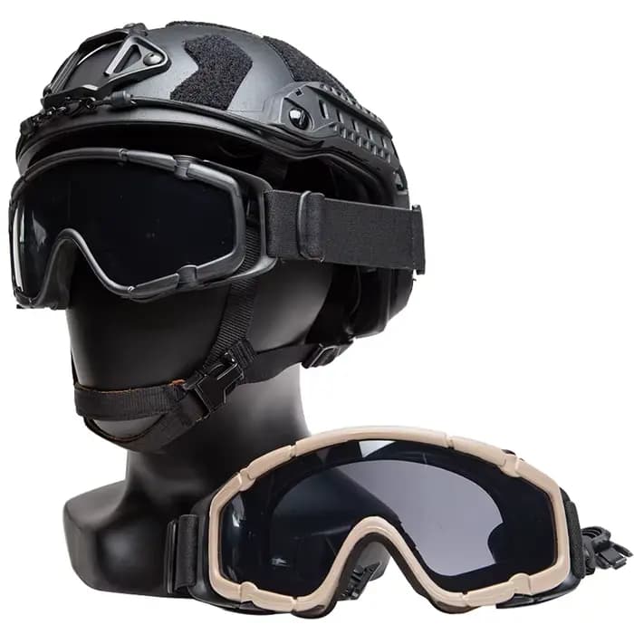 Lunettes de protection SI-balistique pour casque de paintball et airsoft