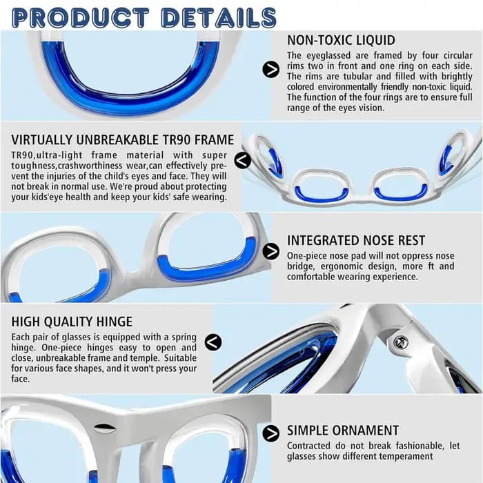 Lunettes de mal de transport pour enfants – Essentielles de voyage ultra légères pour voiture/Air/mer et croisière |