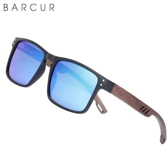 Lunettes de soleil polarisées en bois naturel pour hommes et femmes, lunettes de créateur de marque, brochure, UV400