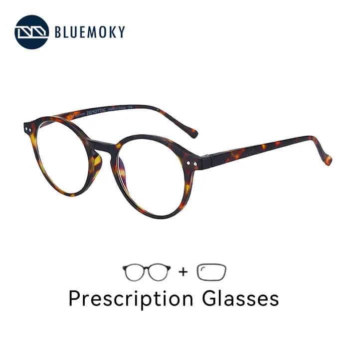 BLUEMOKY Vintage rond lunettes de Prescription pour hommes femmes élégant photochromique progressif optique