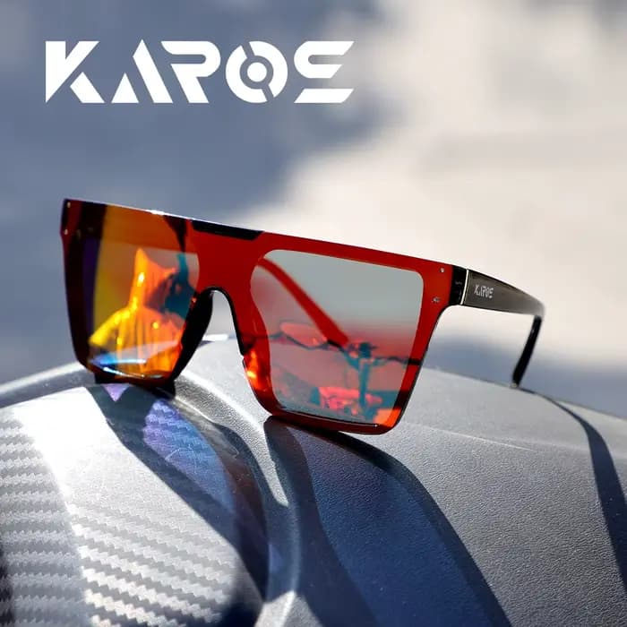 Lunettes de soleil carrées sans monture pour femmes