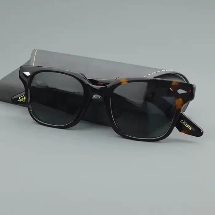 GROBER rétro acétate lunettes de soleil hommes carré qualité créateur de mode