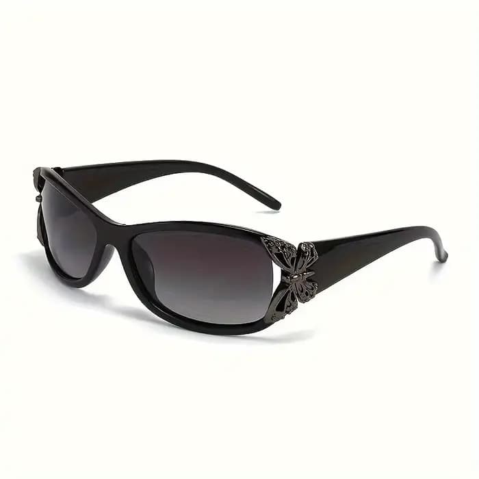 Lunettes de soleil décoratives papillon pour femmes