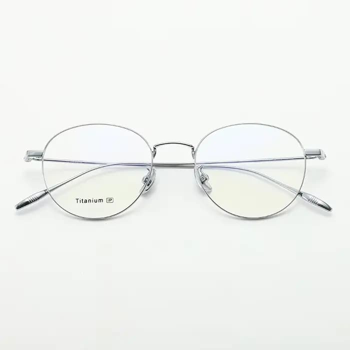 MOMOJA lunettes rondes rétro mode Ultra léger pur titane monture