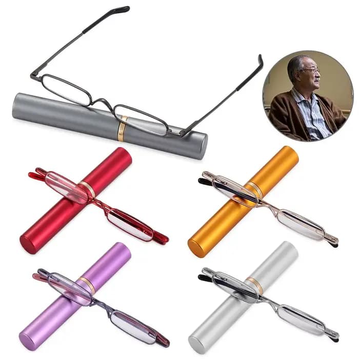 Lunettes de lecture unisexes avec clip portable