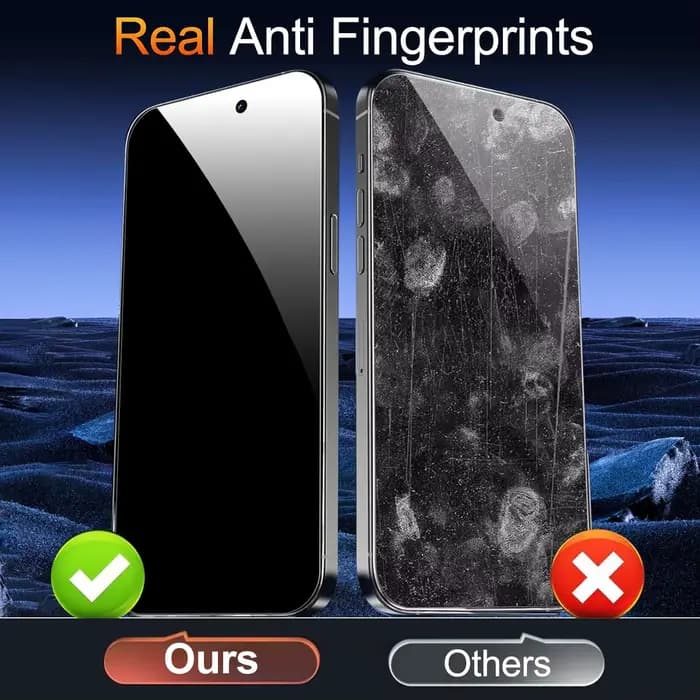 Verre trempé Anti-espion pour IPhone 17/17 Air/17 Pro/17ProMax, étui de dureté 9H, protecteur d'écran convivial avec Kit facile à installer