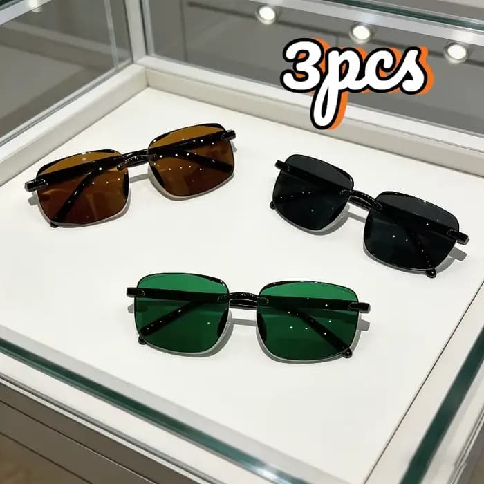 1/3 paires de lunettes décoratives multicolores unisexes pour la conduite et les activités de plein air