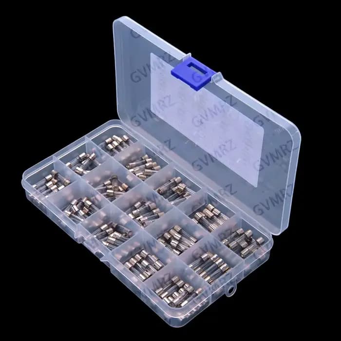15 valeurs 0,1A-20A ​ ​ 150PCS 5x20mm Kits de fusibles en verre : 0.1A 0.2A 0.25A 0.5A 1A 1.5A 2A 3A 4A 5A 8A 10A 12A 15A 20A 5X20