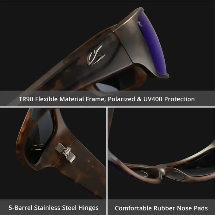 Agreenon-Lunettes de soleil polarisées pour hommes et femmes