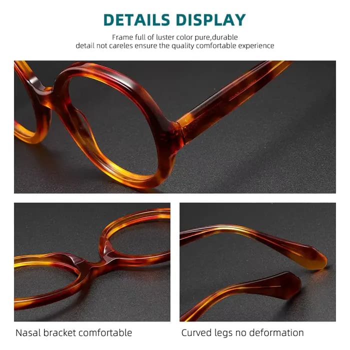 Lunettes rondes surdimensionnées pour femmes