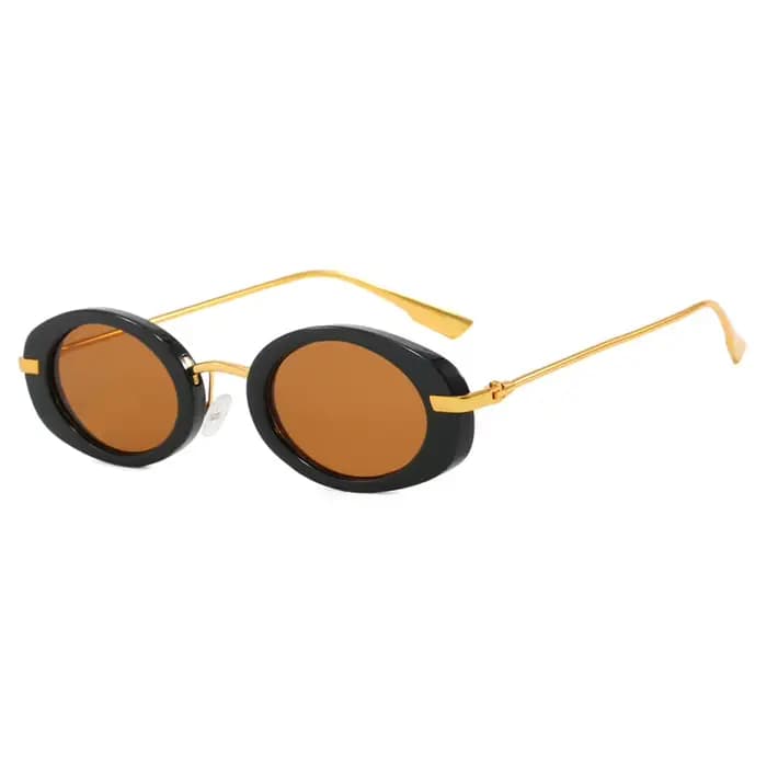 Lunettes de soleil rétro à petite monture ovale