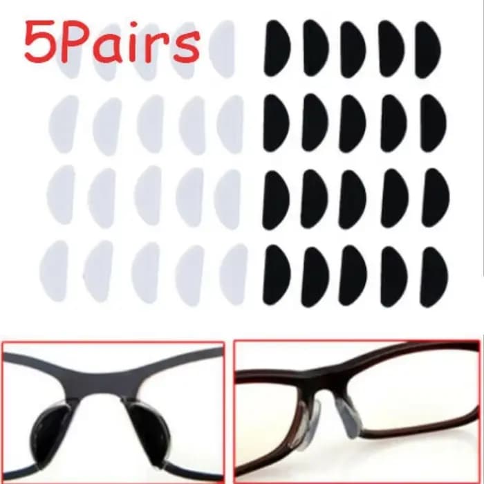 5 paires de plaquettes nasales adhésives en Silicone