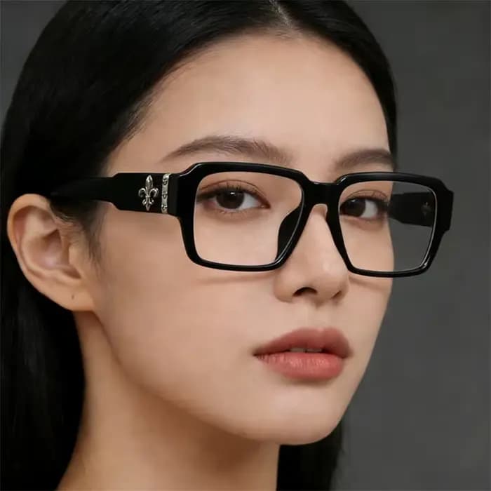 Lunettes anti-lumière bleue vintage à monture carrée épaisse pour hommes et femmes