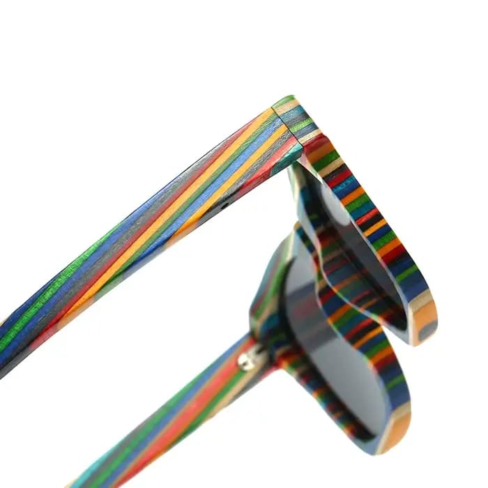 Lunettes de soleil en bois polarisées pour hommes et femmes