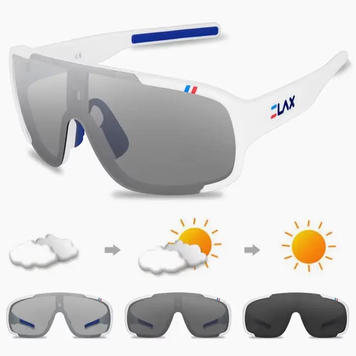 ELAX lunettes de cyclisme polarisées et photochromiques