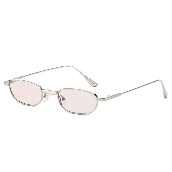 Lunettes de soleil rectangulaires de luxe à petite monture pour femmes et hommes