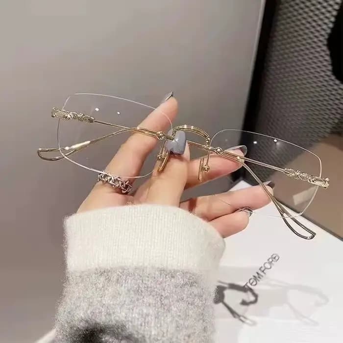 Nouvelles lunettes de presbytie Anti-lumière bleue sans cadre à la mode haute définition pour les personnes âgées pour soulager la Fatigue oculaire 20101