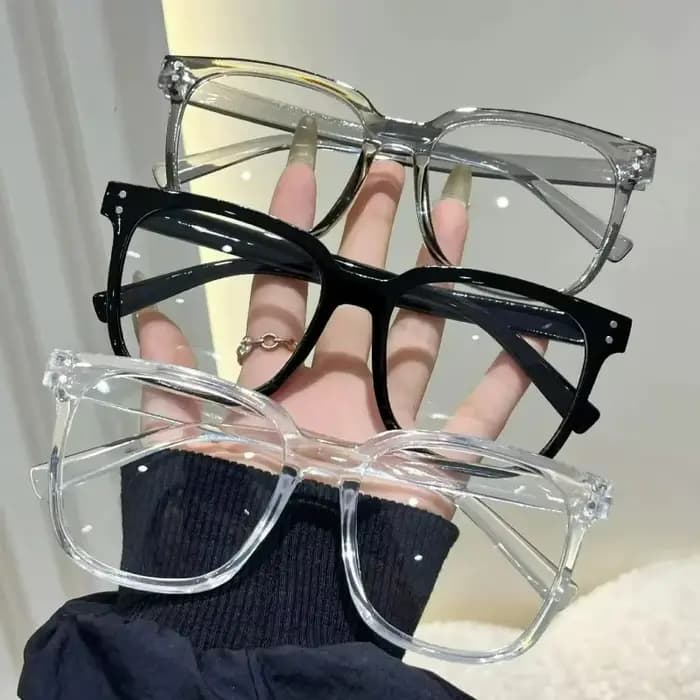 Monture de lunettes transparente tendance pour femmes et hommes