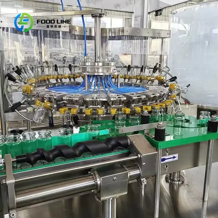 Machine de lavage automatique rotative personnalisée pour bouteilles en verre, équipement industriel de rinçage et de nettoyage de bouteilles de boissons pour la production