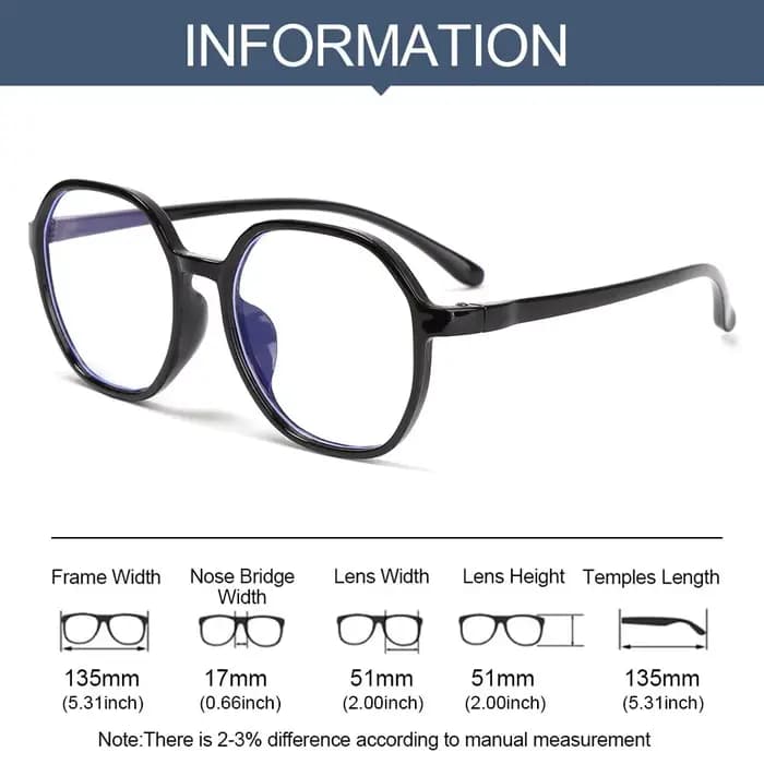 Lunettes de myopie transparentes pour femmes et hommes