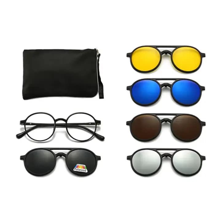 Lunettes de soleil à grand cadre pour hommes