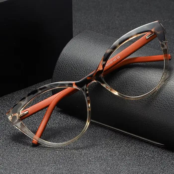 F · DRACON TR90 mode rétro oeil de chat femmes lunettes cadre Ultra léger Anti lumière bleue optique