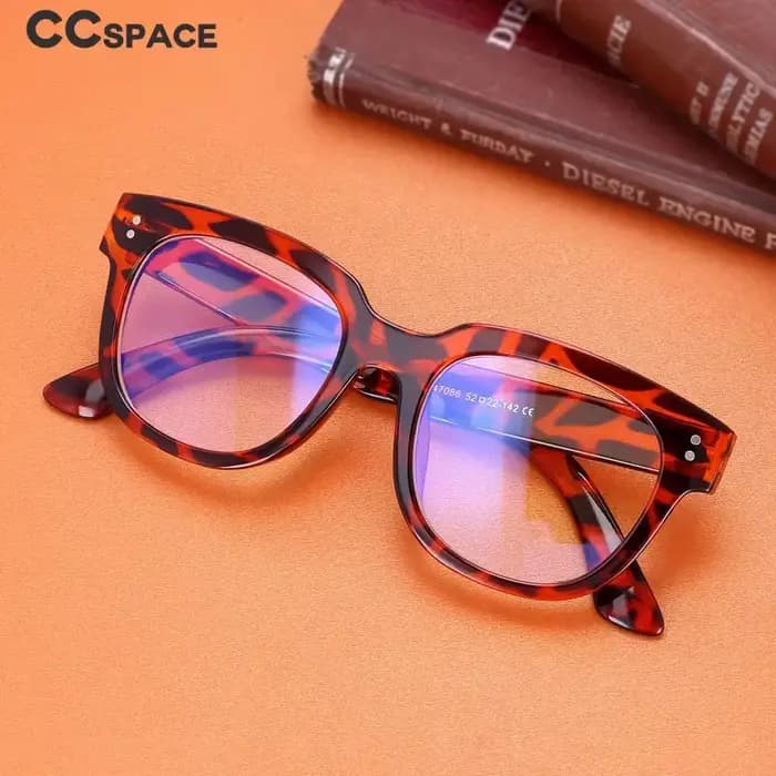Lunettes à rivets rectangulaires rétro pour hommes et femmes
