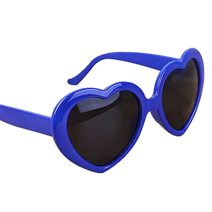 Lunettes de soleil en forme de cœur pour femme