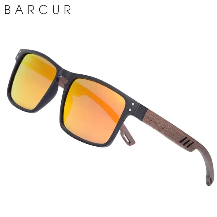 Lunettes de soleil polarisées en bois naturel pour hommes et femmes, lunettes de créateur de marque, brochure, UV400