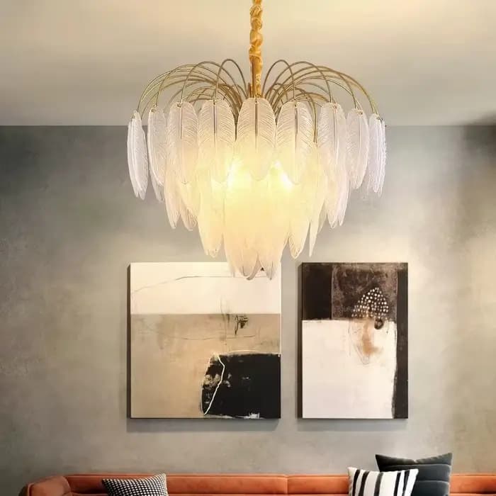 Plafonnier LED en verre au design moderne, design créatif, éclairage d'intérieur, luminaire décoratif de plafond, idéal pour un salon, une chambre à coucher ou une salle à manger, E14