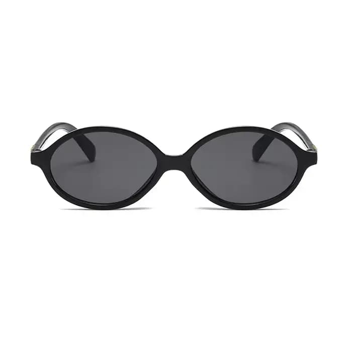 Lunettes de soleil ovales pour femmes, lunettes de soleil à petit cadre noir, lunettes rétro pour femmes, verres clairs, lunettes pour dames, nouvelle marque de mode, ChimUV400