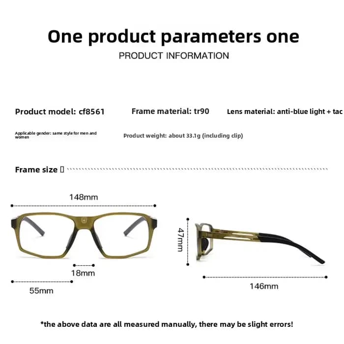 CLLOIO mode nouvelles lunettes magnétiques 2 en 1 pour hommes femmes