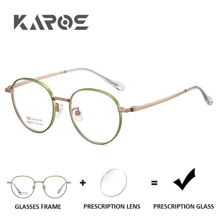 KAROS – lunettes de Prescription progressives rondes en titane