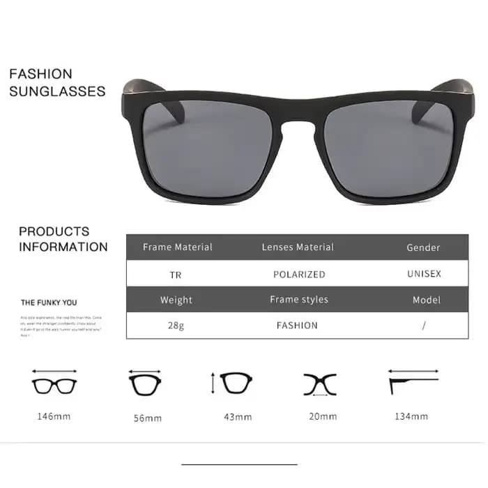 Lunettes de soleil polarisées pour hommes