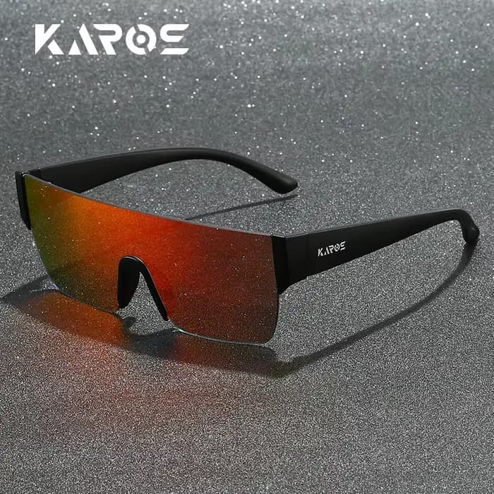 Lunettes de soleil vintage à grand cadre plat pour homme et femme