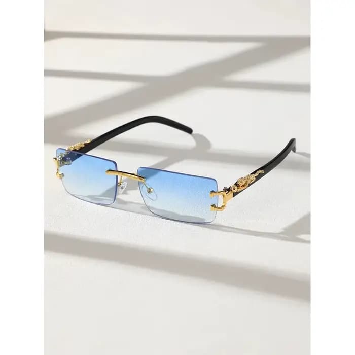 1/2 paires de lunettes de soleil rectangulaires sans monture