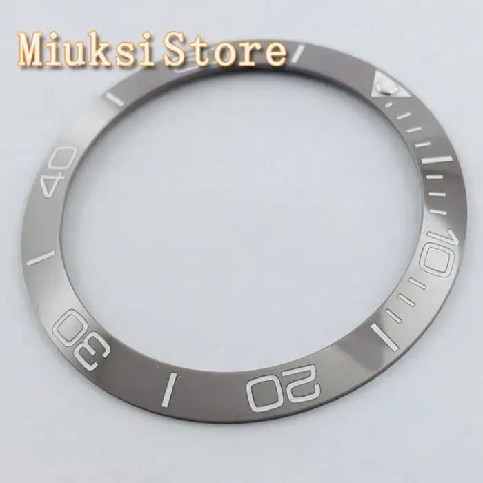 Lunette de montre en céramique grise pour hommes, 38mm, automatique, mécanique, 40mm, nouvelle collection