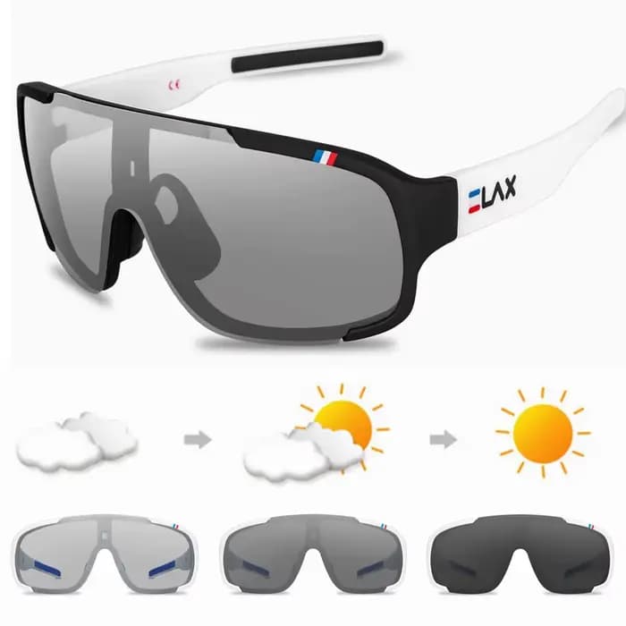 ELAX lunettes de cyclisme polarisées et photochromiques