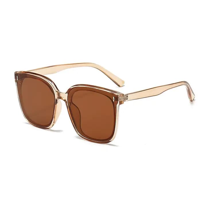 Lunettes de soleil carrées à grande monture pour femmes et hommes
