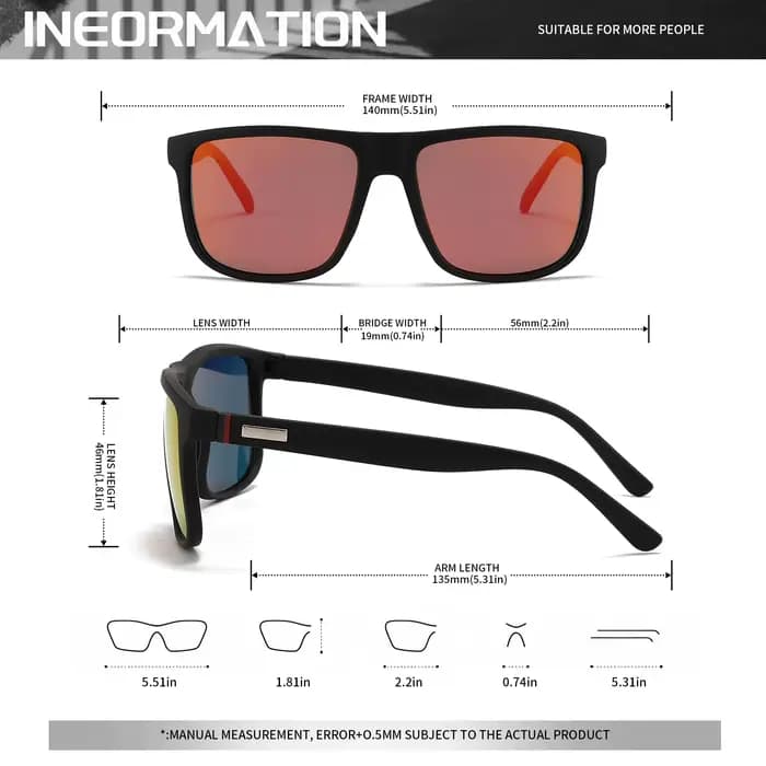 Lunettes de soleil colorées surdimensionnées