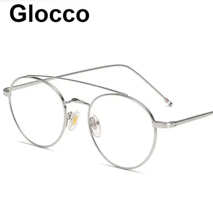 Lunettes rondes en métal pour femmes