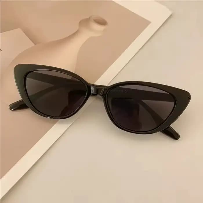 Vintage petit cadre oeil de chat lunettes de soleil femmes marque concepteur Tawny
