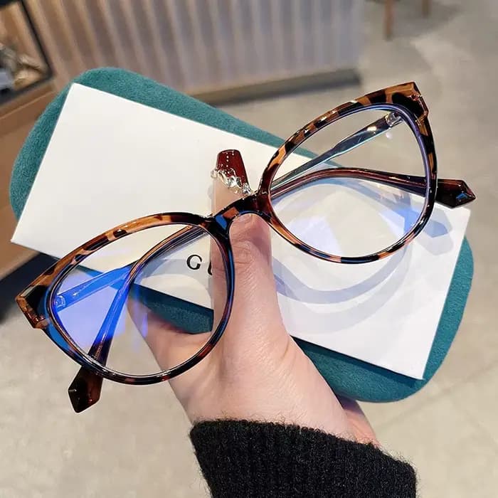 Lunettes bloquant la lumière bleue en forme d'oeil de chat pour femmes