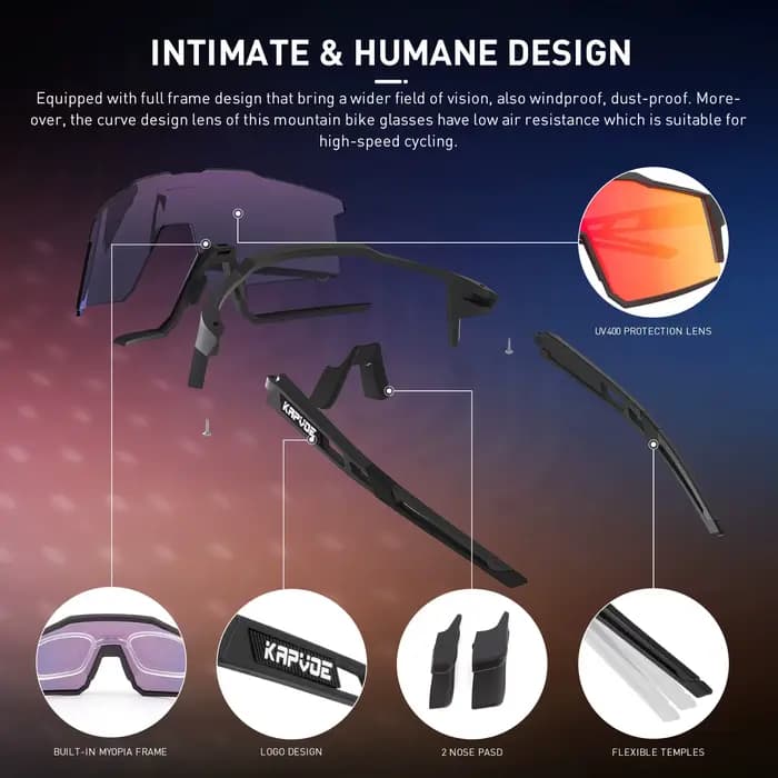 Lunettes de cyclisme polarisées