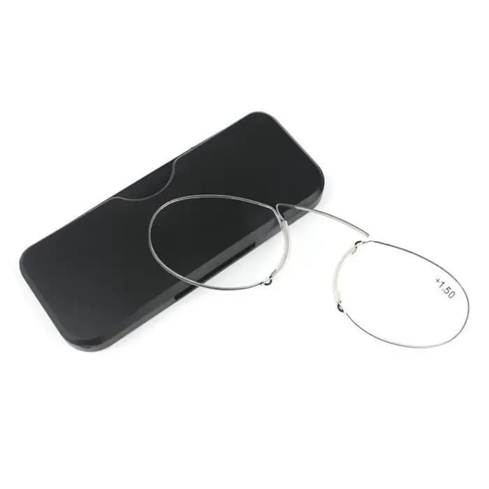 Mini Lunettes de lecture mains libres sans monture à fixation nasale +1.0 - +3.5 pour presbytes Hommes Femmes