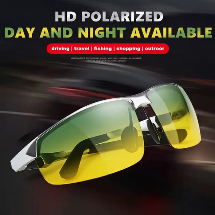 Marque Design lunettes de soleil polarisées hommes carré en aluminium magnésium