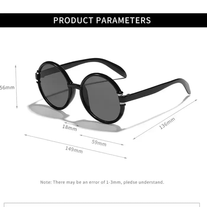 Lunettes de soleil rondes de styliste de marque de luxe pour femmes et hommes, Vintage, à la mode, Punk, surdimensionnées, à grande monture